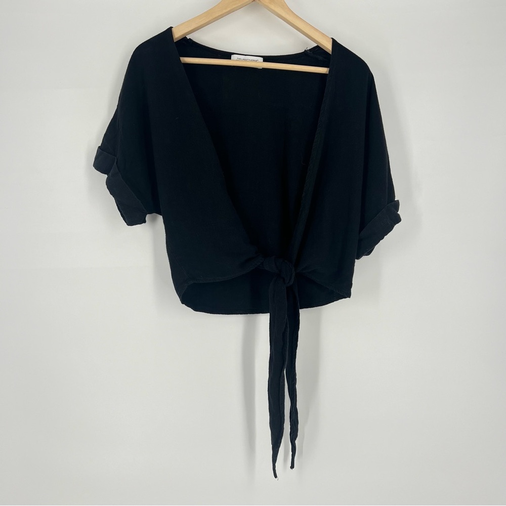 Black tie shirt